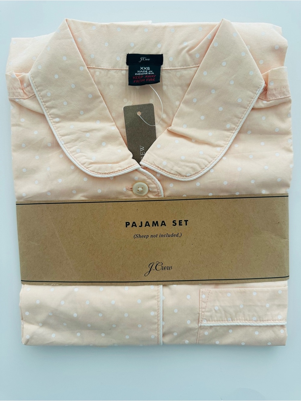 NWT J.Crew Cotton Shortie PJ Set, XXS
